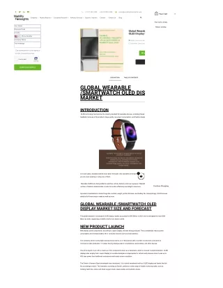 Wearable/Smartwatch OLED Display Market