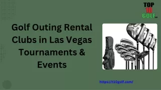 Golf Outing Rental Clubs in Las Vegas Tournaments & Events