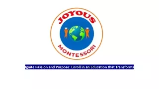 enroll your child in a transformative learning experience