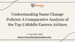 Name Change Policies of the Top 5 Middle Eastern Airlines