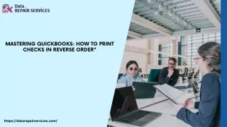 Streamline Your Workflow: How to Print Checks in Reverse Order with QuickBooks