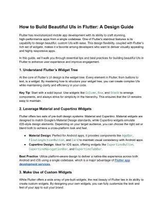 How to Build Beautiful UIs in Flutter_ A Design Guide