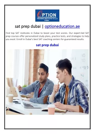 sat prep dubai optioneducation.ae