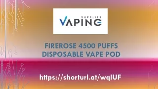 Firerose 4500 Puffs Disposable Vape Pod