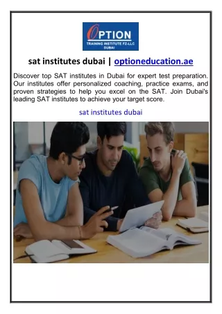 sat institutes dubai optioneducation.ae