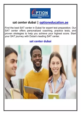 sat center dubai optioneducation.ae