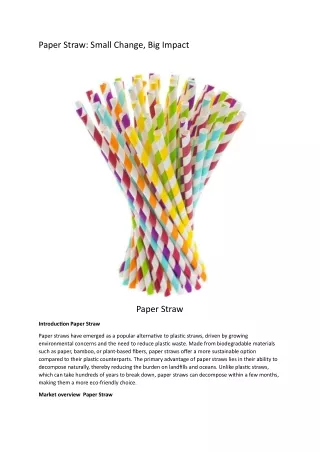 Paper Straw2