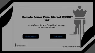 Remote Power Panel Market