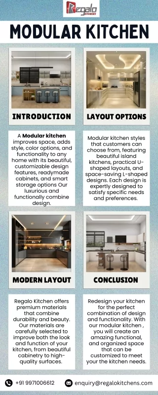 Modular Kitchen | Regalo Kitchens