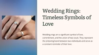 Wedding Rings Timeless Symbols of Love
