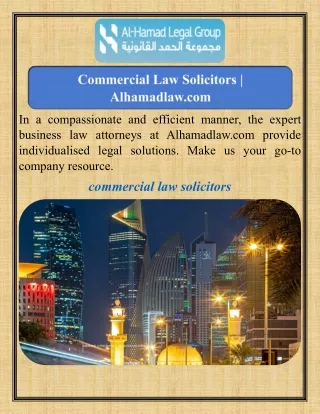 Commercial Law Solicitors   Alhamadlaw.com
