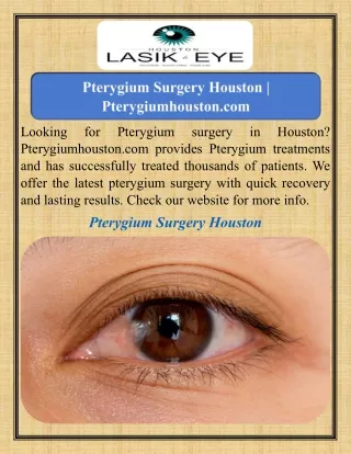 Pterygium Surgery Houston   Pterygiumhouston.com