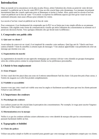 Les secrets d’un bon visuel en publicité sur le lieu de vente