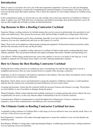 To Repair or Replace? Advice from Top Contractors in Carlsbad