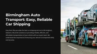 Birmingham Auto Transport