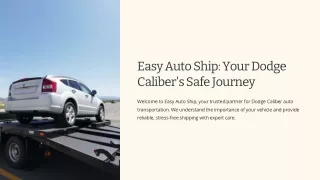 Dodge Caliber Auto Transportation