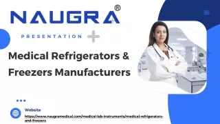 Medical Refrigerators & Freezers Manufacturers