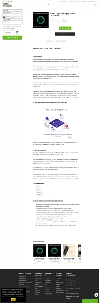 global electric vehicle (EV) market