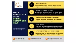 Top 5 Benefits of Using Online Homework Help