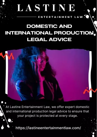 Domestic and International Production Legal Advice