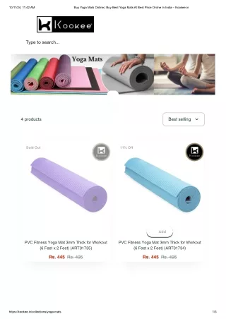 Buy Yoga Mat