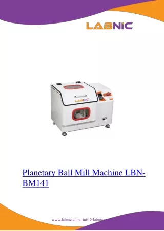 Planetary-Ball-Mill-Machine-LBN-BM141