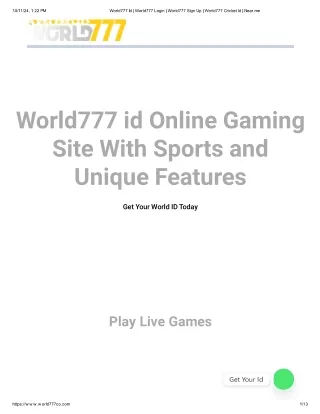 world777 id