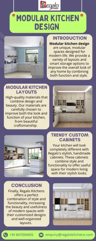 Modular Kitchen Design | Regalo Kitchens