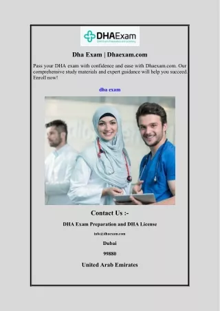 Dha Exam | Dhaexam.com