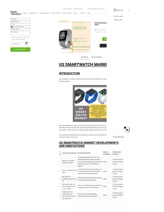 US Smartwatch Market Size 2022-2027