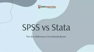 SPSS vs Stata The Key Differences You Should Know!