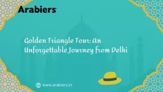 The Golden Triangle Tour is a 3-city tour that takes you through the historical marvels of Delhi, the majestic beauty of
