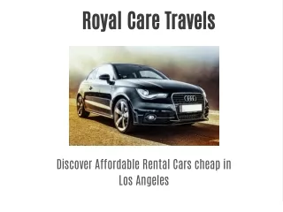 Discover Affordable Rental Cars cheap in Los Angeles