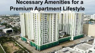 Necessary Amenities for a Premium Apartment Lifestyle