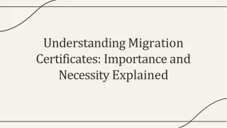 Understanding Migration Certificates-Importance and Necessity Explained