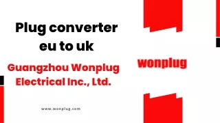 Plug converter eu to uk - Wonplug.com