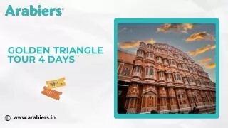 Golden Triangle Tour 4 Days: Explore Delhi, Agra, and Jaipur in a Perfect Short