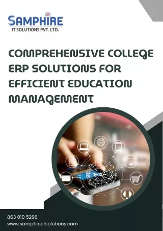 Comprehensive College ERP Solutions for Efficient Education Management