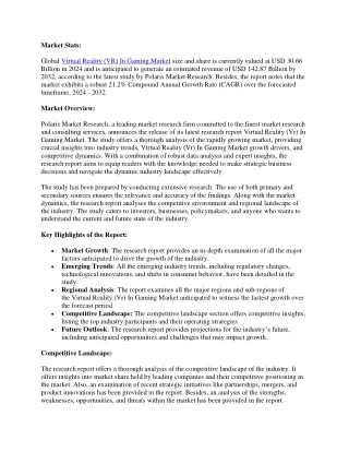 Virtual Reality (Vr) In Gaming Market