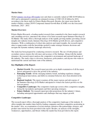 Immuno-Oncology (I-O) Market