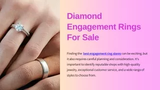 Diamond Engagement Rings For Sale
