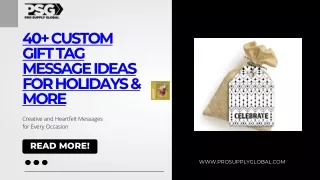 40  Custom Gift Tag Message Ideas for Holidays & More