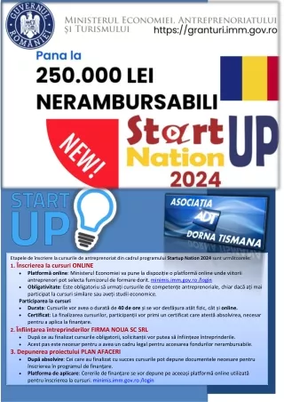 GRILA PA SIMULARE buget StartUp Nation 2024 fin 50 000 euro