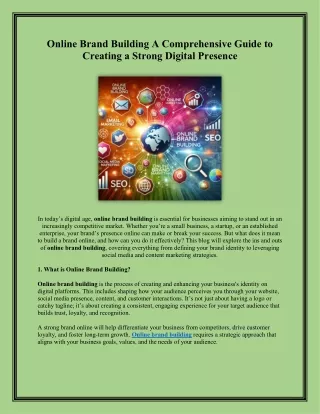 Build a Strong Online Brand with Slicky Media's Tailored Digital Marketing