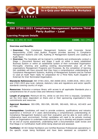 ISO 37301 compliance management system