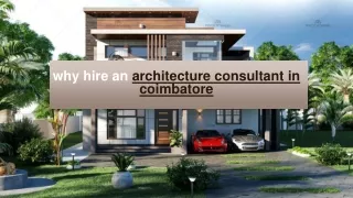 why hire an architecture consultant in coimbatore