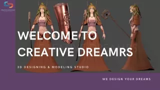 Phenomenal 3D Designing Services at Mohali- CREATIVE DREAMRS