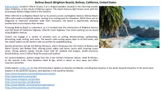 Bolinas Beach (Brighton Beach) in California, United States