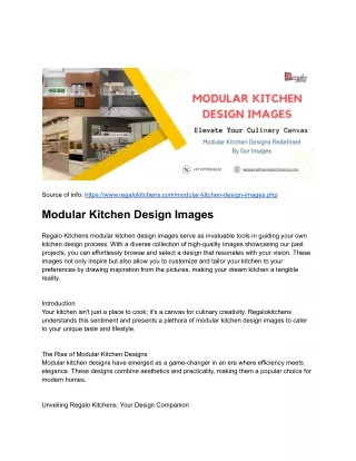 Modular Kitchen Design Images