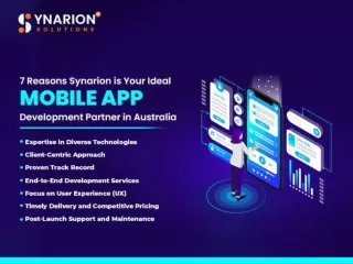 7 Reasons Synarion is Your Ideal Mobile App Development Partner in Australia